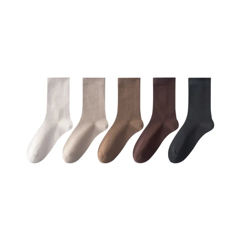 MIIOW Mid Calf Socks Women's 5 Pack-0