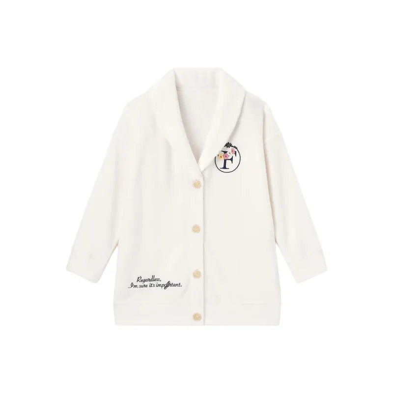 GU Funeral Freelen Collaboration Knitwear Women's White-0