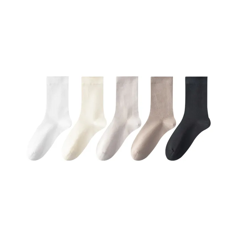 MIIOW Mid Calf Socks Women's 5 Pack-30