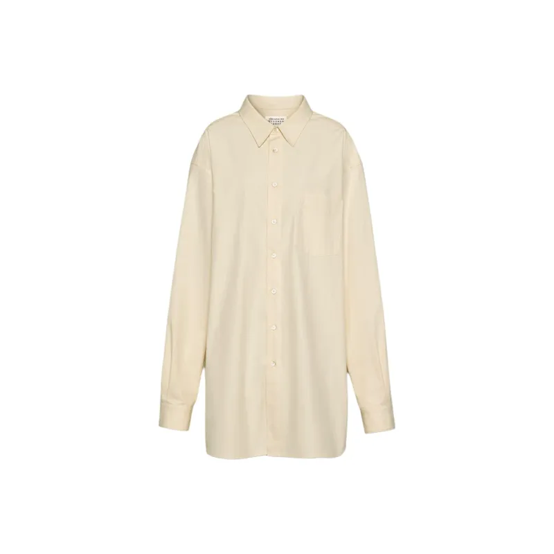 Maison Margiela Oversized Curved Hem Shirt-0
