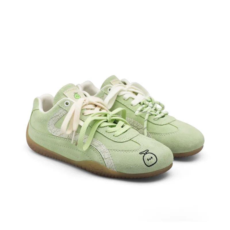 Cat&Sofa Anti Slip Wear Resistant Low Top Casual Shoes Unisex Cantaloupe-2