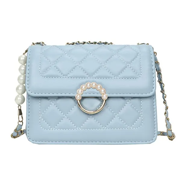 LOUIS ROYALN PU Shoulder Bag, Crossbody Bag Unisex Ecru/Black/Blue/Pink-6