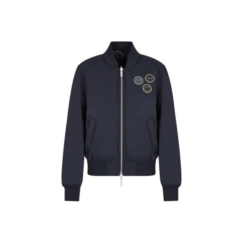 ARMANI EXCHANGEAE x SMILEYWORLD FW22 Jackets Coats Women's Dark Blue-0