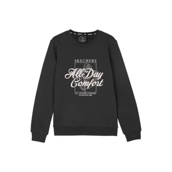 Skechers Colorful Sweatshirt Women's Carbon Black