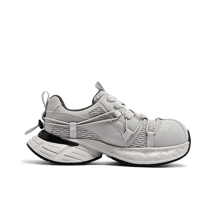 CAMEL Round Tip Commute Versatile Platform Height Increasing Trendy Casual Chunky Sneakers-7