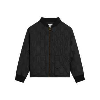 CELINE Triomphe Teddy Jacket In Lightweight Nylon