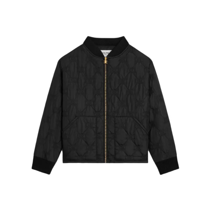CELINE Triomphe Teddy Jacket In Lightweight Nylon-0
