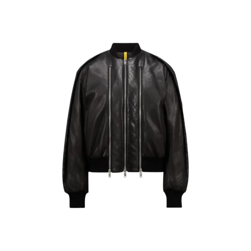 MONCLER GENIUS Moncler X Willow Smith Leather Bomber Jacket-0
