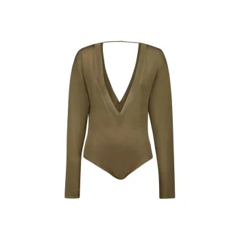 SAINT LAURENT Fine knit Bodysuit