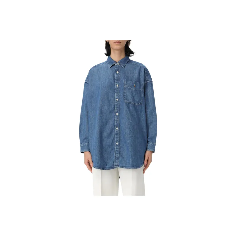 Polo Ralph Lauren Oversize Long Denim Shirt-0