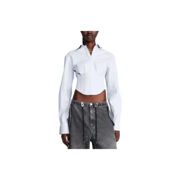 DION LEE SS24 TUXEDO CORSET SHIRT Women's STEAM/Steam Color