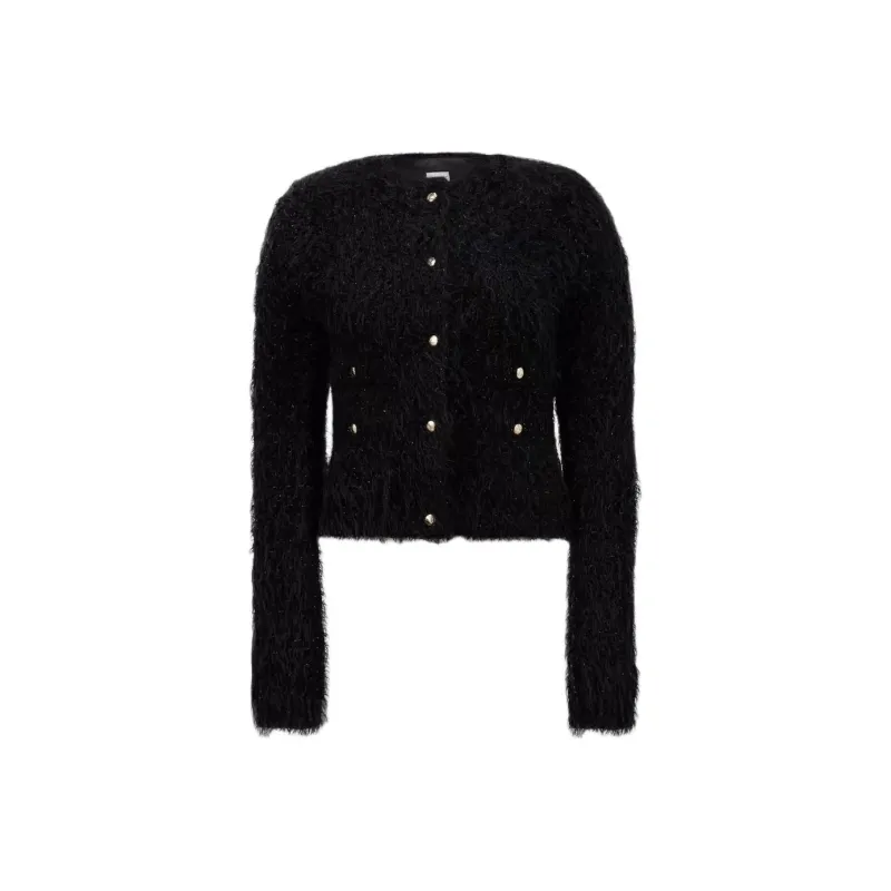 Moncler Logo Patch Knitted Down Jacket-0