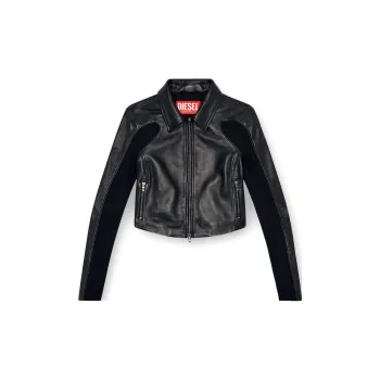 DIESEL Panelled Leather Jacket