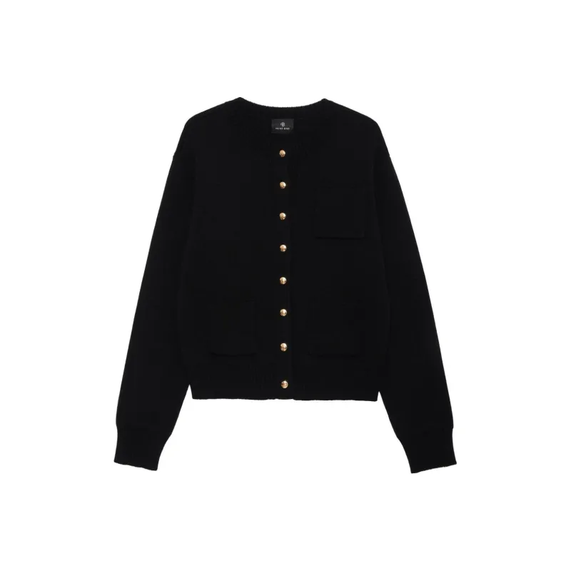 Anine Bing Jameson Crewneck Cardigan-0