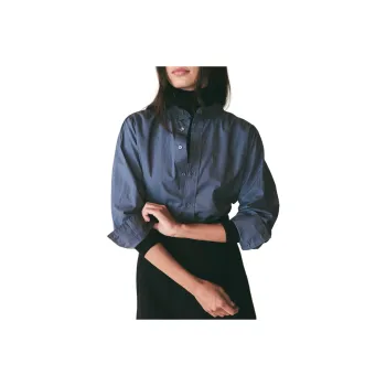 DOEN LAYTON TOP Shirt Women's Pacific Blue
