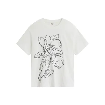 Inman Drop Shoulder Sleeve T Shirt Women's Ecru