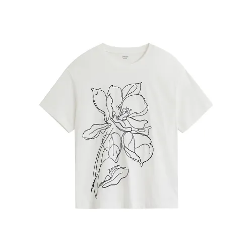 Inman Drop Shoulder Sleeve T Shirt Women's Ecru