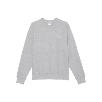Victoria's Secret PINK Ivy Fleece Classic Bling Crew Sweatshirt/MHGB Sweatshirt Women's Medium Size Blend Gray
