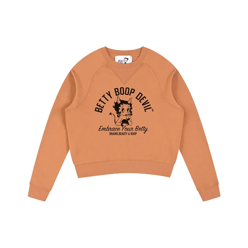BETTY BOOP Sweatshirt Women's Earthy Orange-0