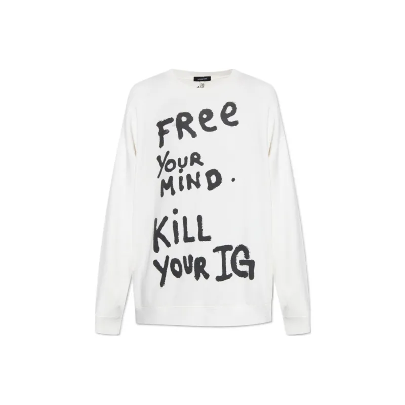 R13 FW23 Sweatshirt Women's White-0
