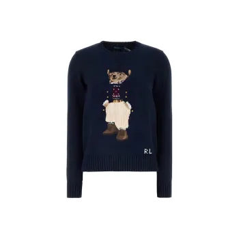 Polo Ralph Lauren Bear Intarsia Crewneck Jumper
