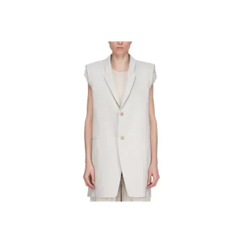 RICK OWENS Hollywood Dirt Tailored Sleeveless Waistcoat