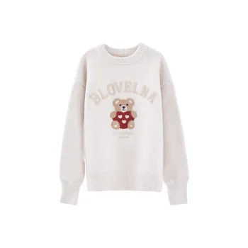 Blovelan Knitwear Women's Pearl Beige Gray