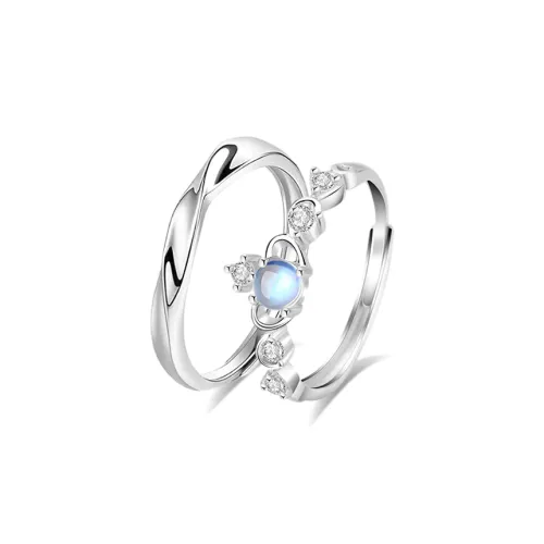 WANLIACC Colored Glaze Rings Unisex