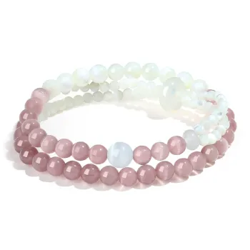 ZKY Glass Cat Eye Jade Bracelets Unisex