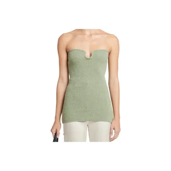 NANUSHKA Strapless Top Women's Sage Green