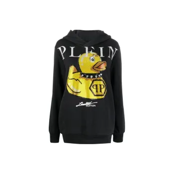 PHILIPP PLEIN Logo Graphic Print Hoodie