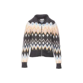 GANNI Zip Cardigan