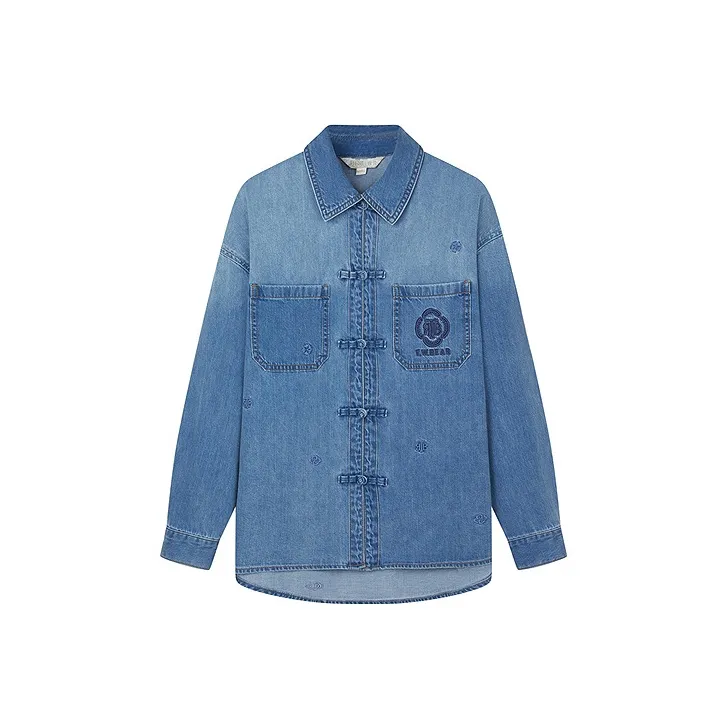 Teenie Weenie x NANJINGYUNJINYANJIUSUO Shirt Women's Medium Blue-0