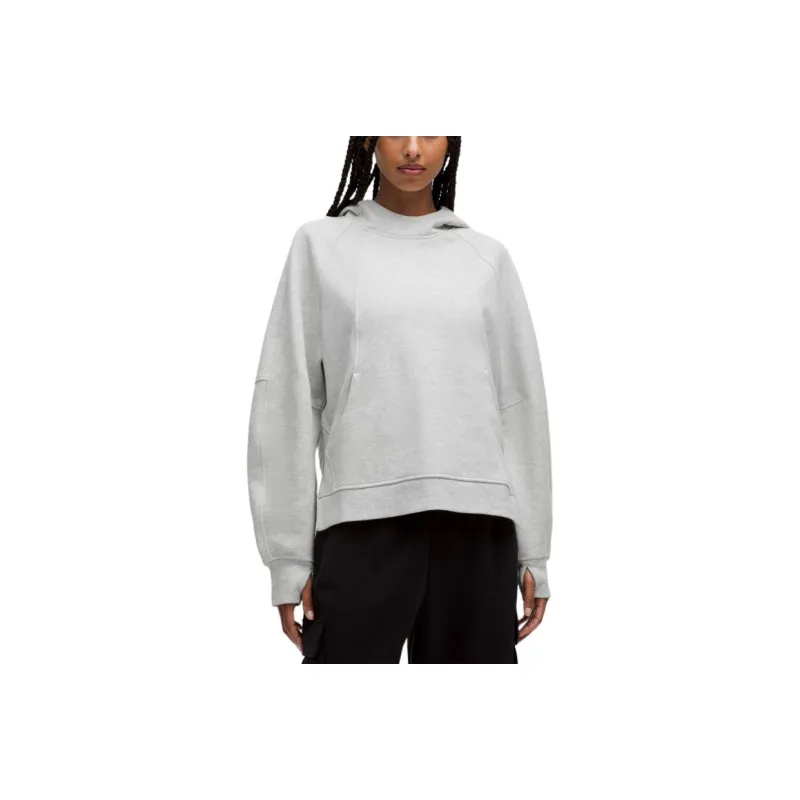 Lululemon Scuba Sweatshirt Women's Light Gray With A Hint Of Mixed Colors-0