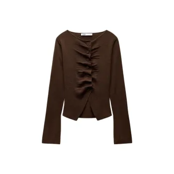 ZARA Knitwear Women's Dark Brown