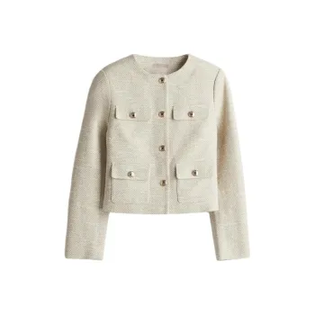 H&M Jackets & Coats Women's Light Beige