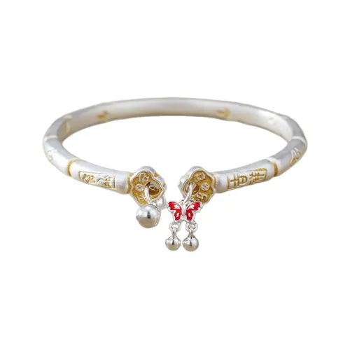 VIVIWELL 999 Fine Silver Bangles Women's