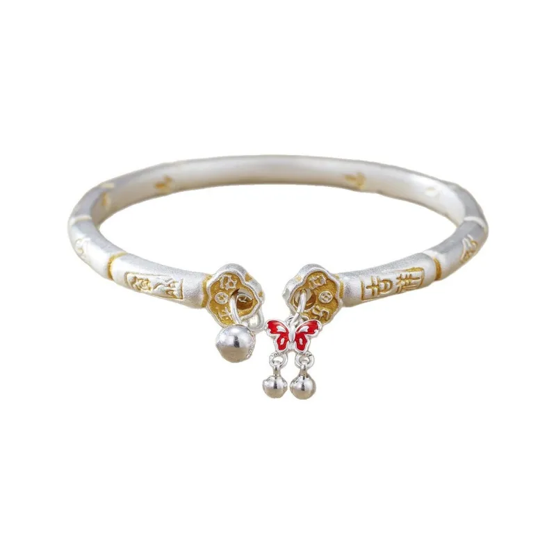 VIVIWELL 999 Fine Silver Bangles Women's-0