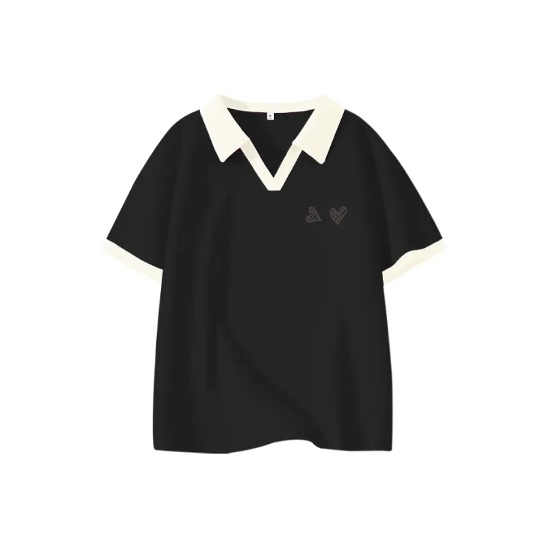 Cotton Polo Shirts Women's-9