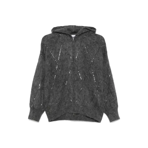 Brunello Cucinelli Chante Wool Zip Liner Jacket