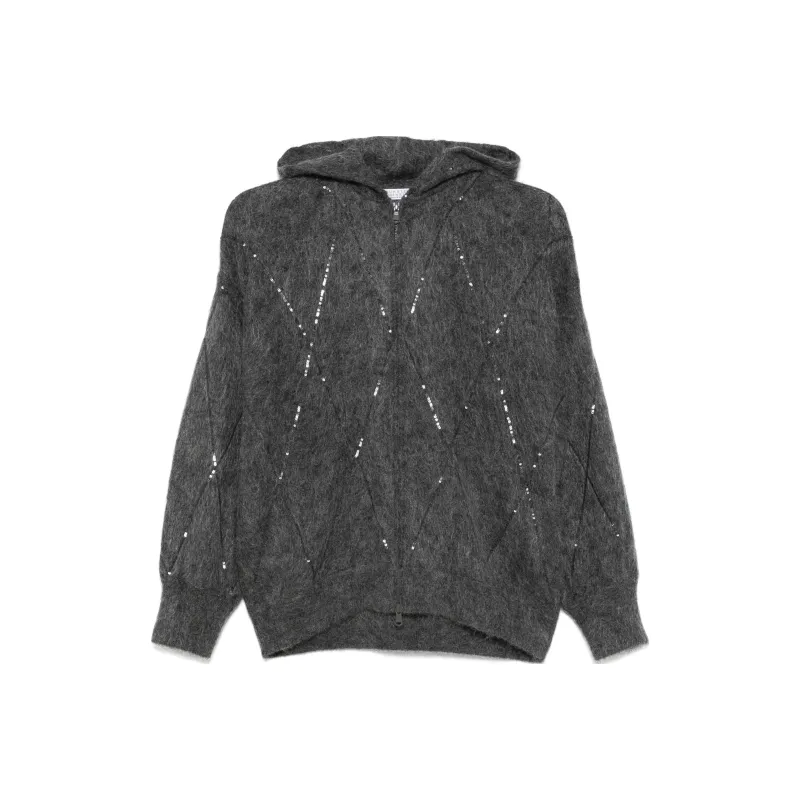 Brunello Cucinelli Sequin embellished Hoodie-0