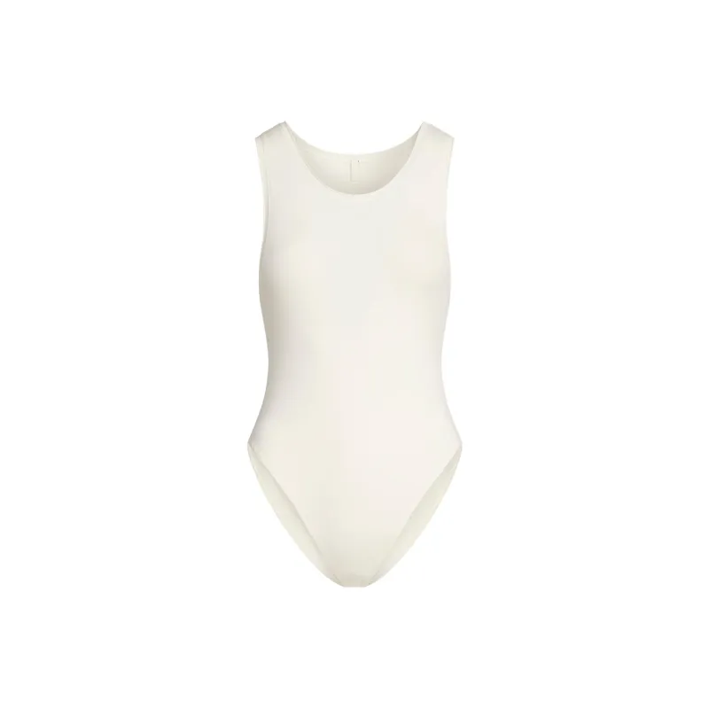SKIMS SS25 COTTON JERSEY TANK BODYSUIT Bodysuits Women's MARBLE/Marble-0