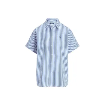 Polo Ralph Lauren Oversize Fit Striped Short Sleeve Shirt