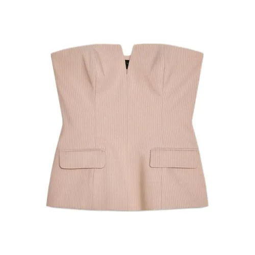 ZARA Strapless Top Women's Light Peach Pink
