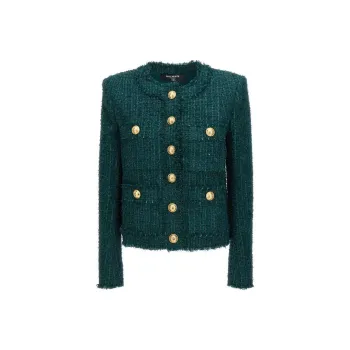 BALMAIN Cropped Tweed Jacket