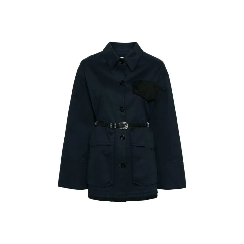 Dorothee Schumacher Belted Cotton Shirt Jacket-0