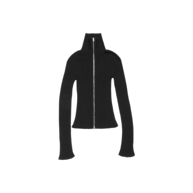 Acne Studios Zip Up High Neck Cardigan-0