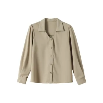 Huagaa Shirt Women's Olive Green