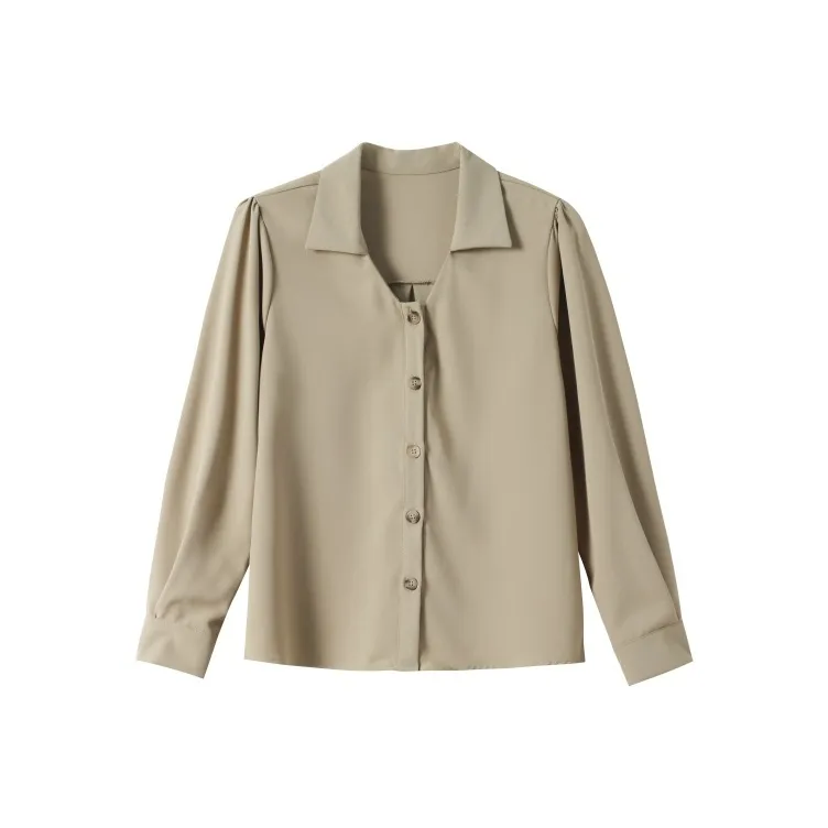 Huagaa Shirt Women's Olive Green-0