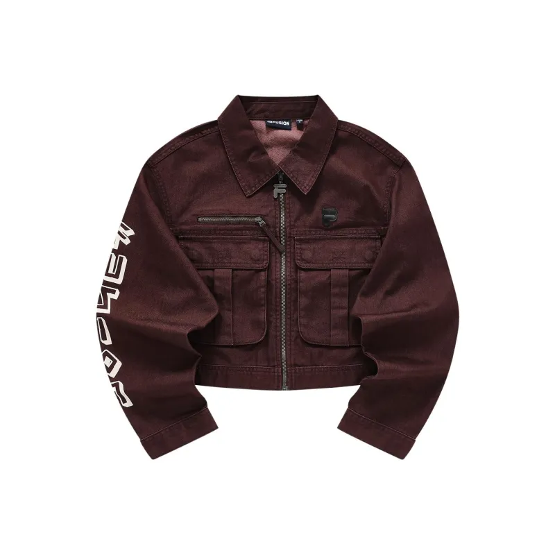 FILA FUSION WORKWEAR Jacket Women's Red Maple Brown-0